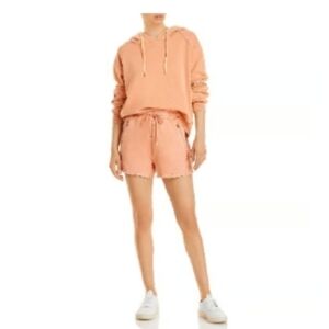 BLANK NYC Women's Power Hour Zipped Pockets Stretch Pull On shorts,XL